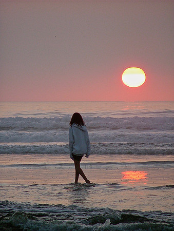 A Pause At Sunset